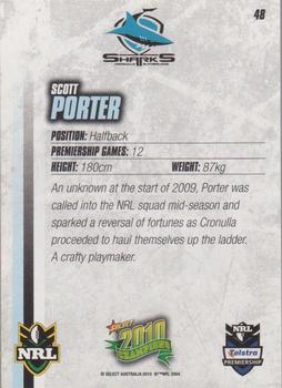 2010 NRL Champions #048 Scott Porter Back